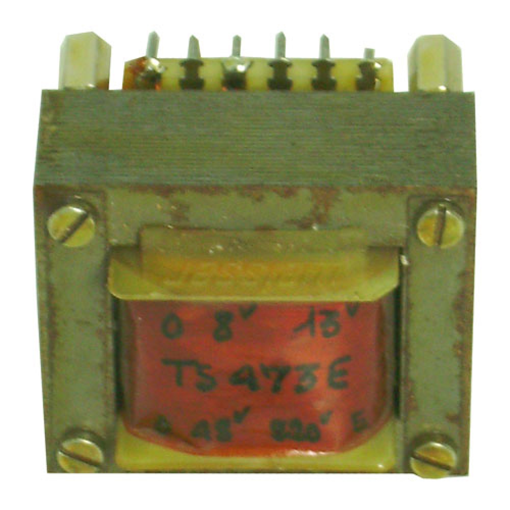 TRANSFO FER   E + I  - 0 / 8V / 13 VAC
