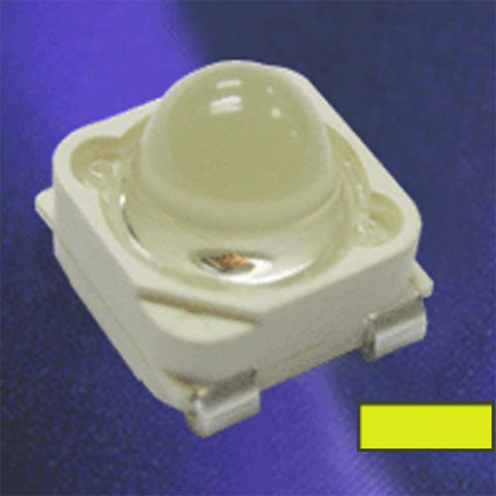 LED CMS 10X10MM JAUNE 20° 80000MCD