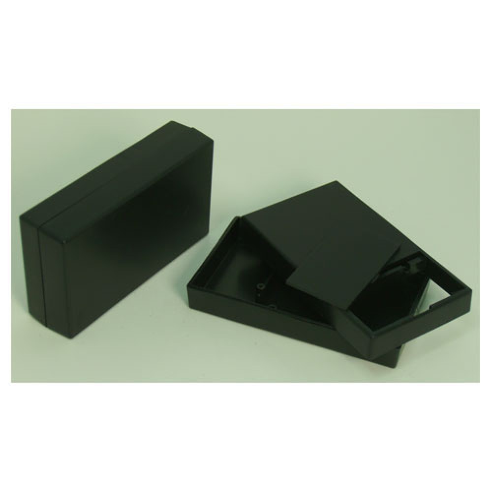COFFRET ABS NOIR 60X54X25MM LOT 5 PIÉCES