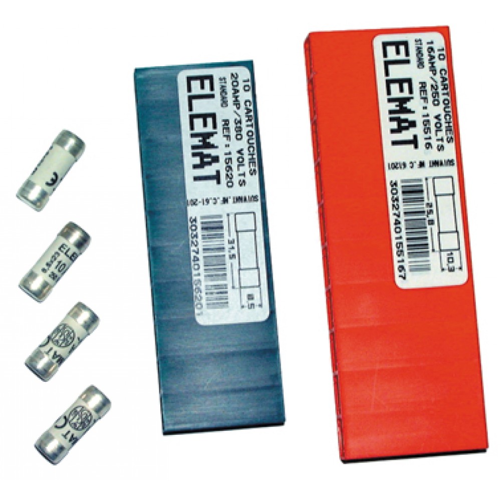 10 FUSIBLES 10,3 X 25,8  16A SANS VOYANT