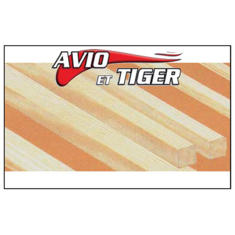 BAGUETTE BOIS DUR SAMBA 1000 MM 6 X 6 MM