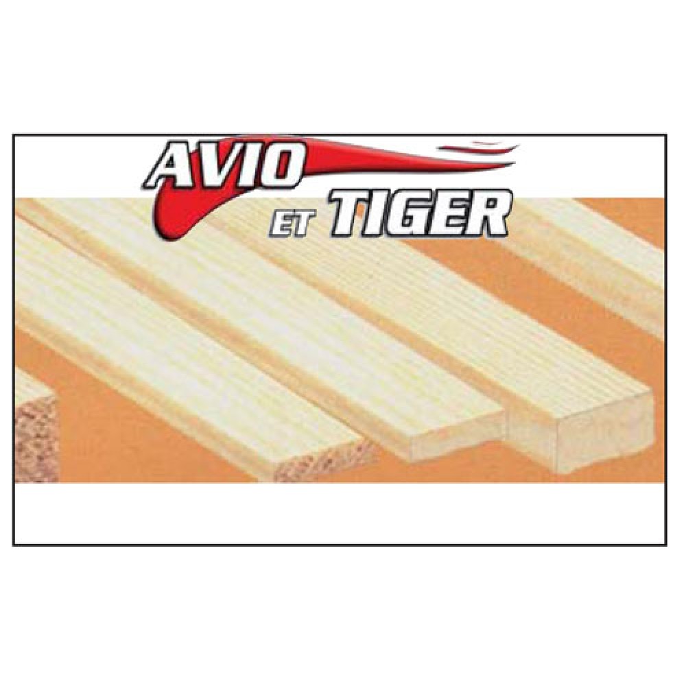 BAGUETTE BOIS DUR SAMBA 1000 MM 2 X 8MM