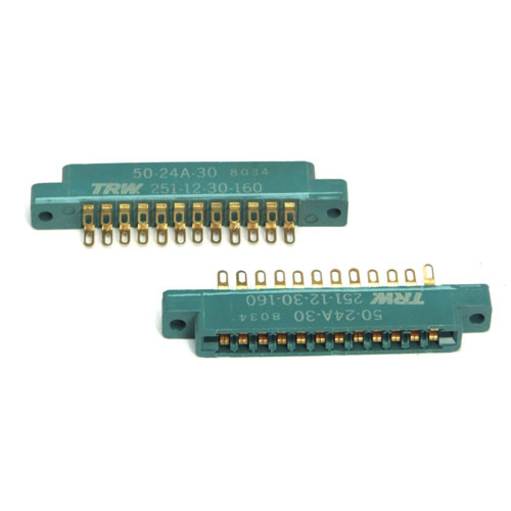 CONNECTEUR FEMELLE>COSSES 2X12PTS - 3,96