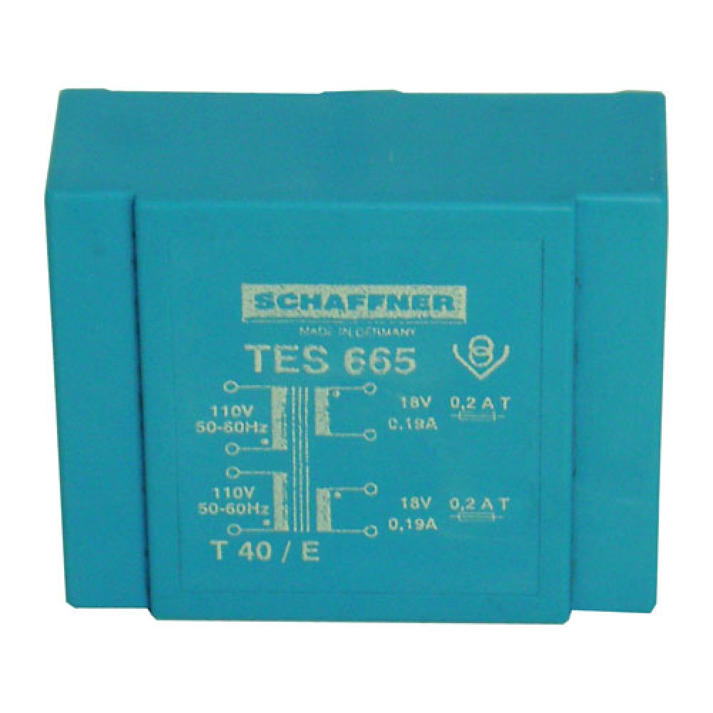 TRANSFO EXTRA-PLAT 2 X 0/18V - 6,5 WATTS