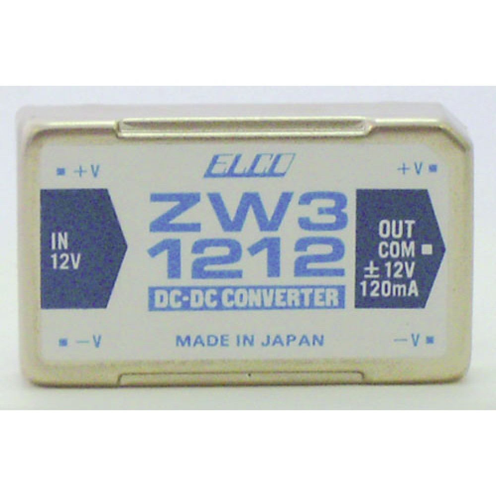 CONVERTISSEUR DC/DC 3W 12V>>+/-12V 120MA