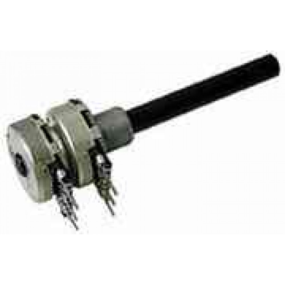 POTENTIOMETRE LOG AXE Ø6 10KR STEREO