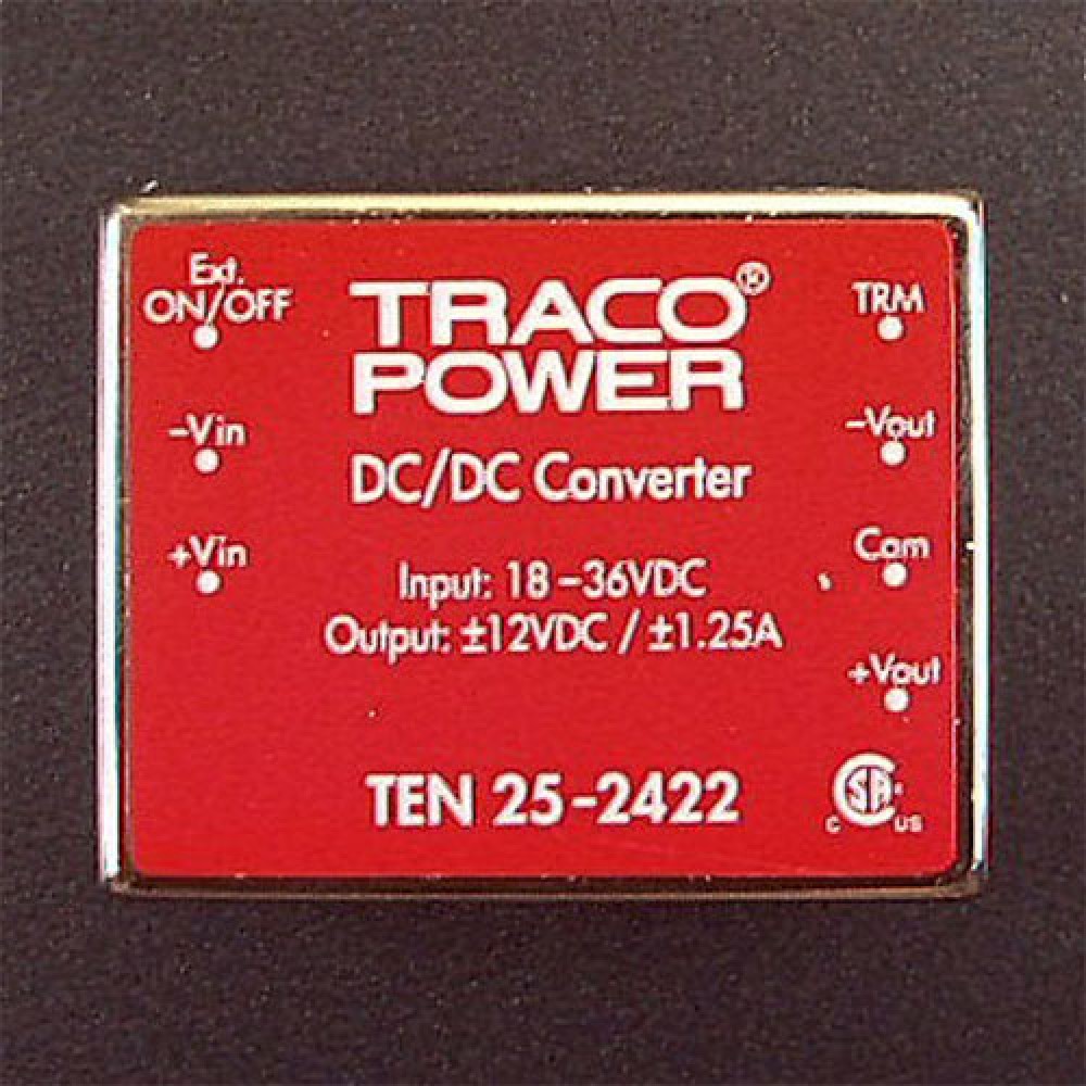CONVERTISSEUR  24VDC > +/- 12VDC/1,25AMP