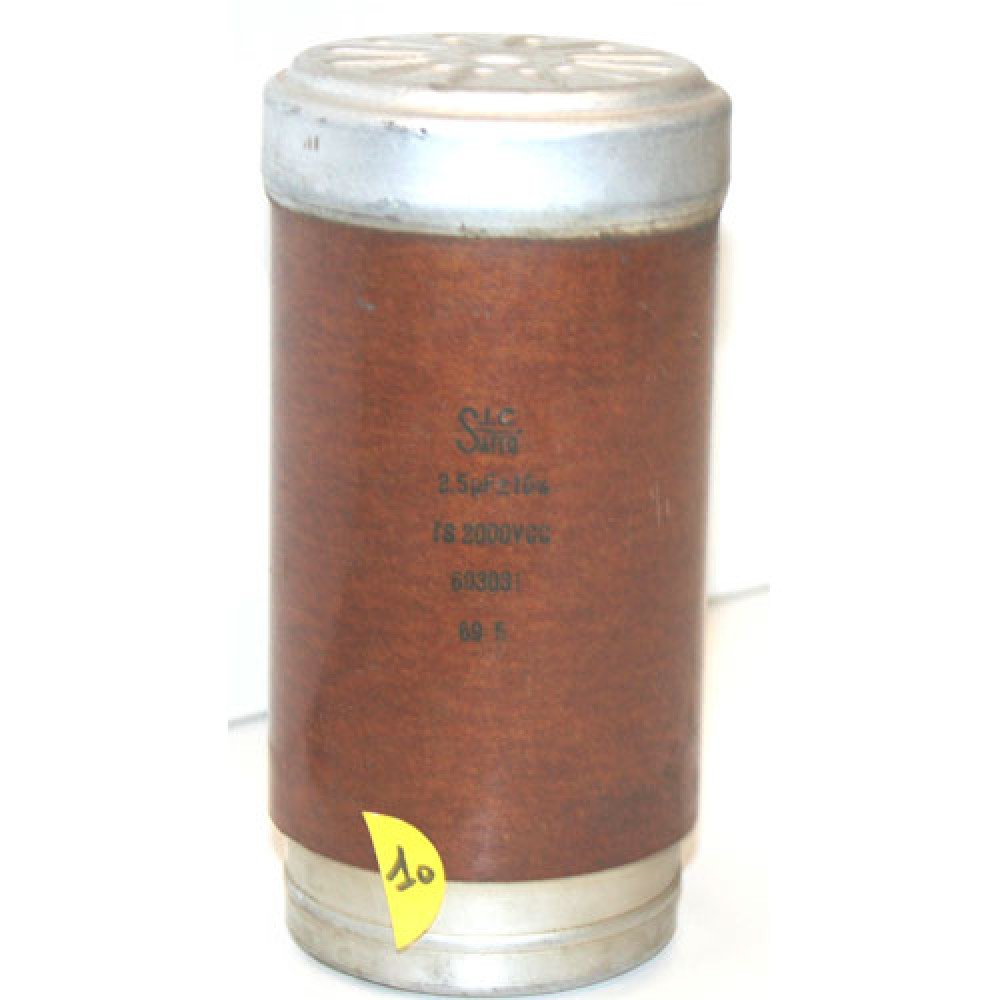 CONDENSATEUR PAPIER HUILE 2,5µF-TS:2KVDC