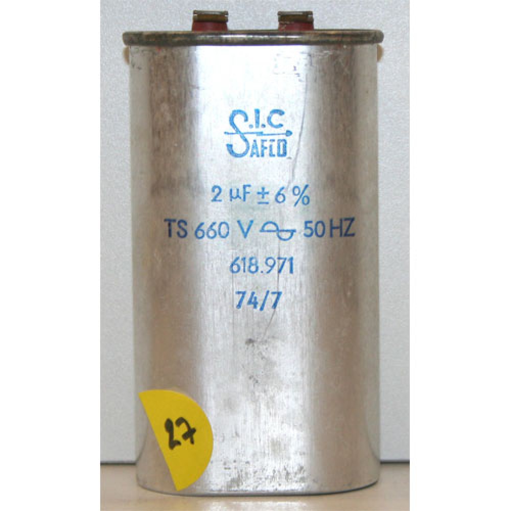 CONDENSATEUR PAPIER HUILE 1µF--TS:660VAC