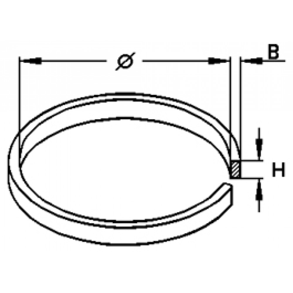 COURROIE Ø 69.0 X B 0.60 X H 3.00 MM