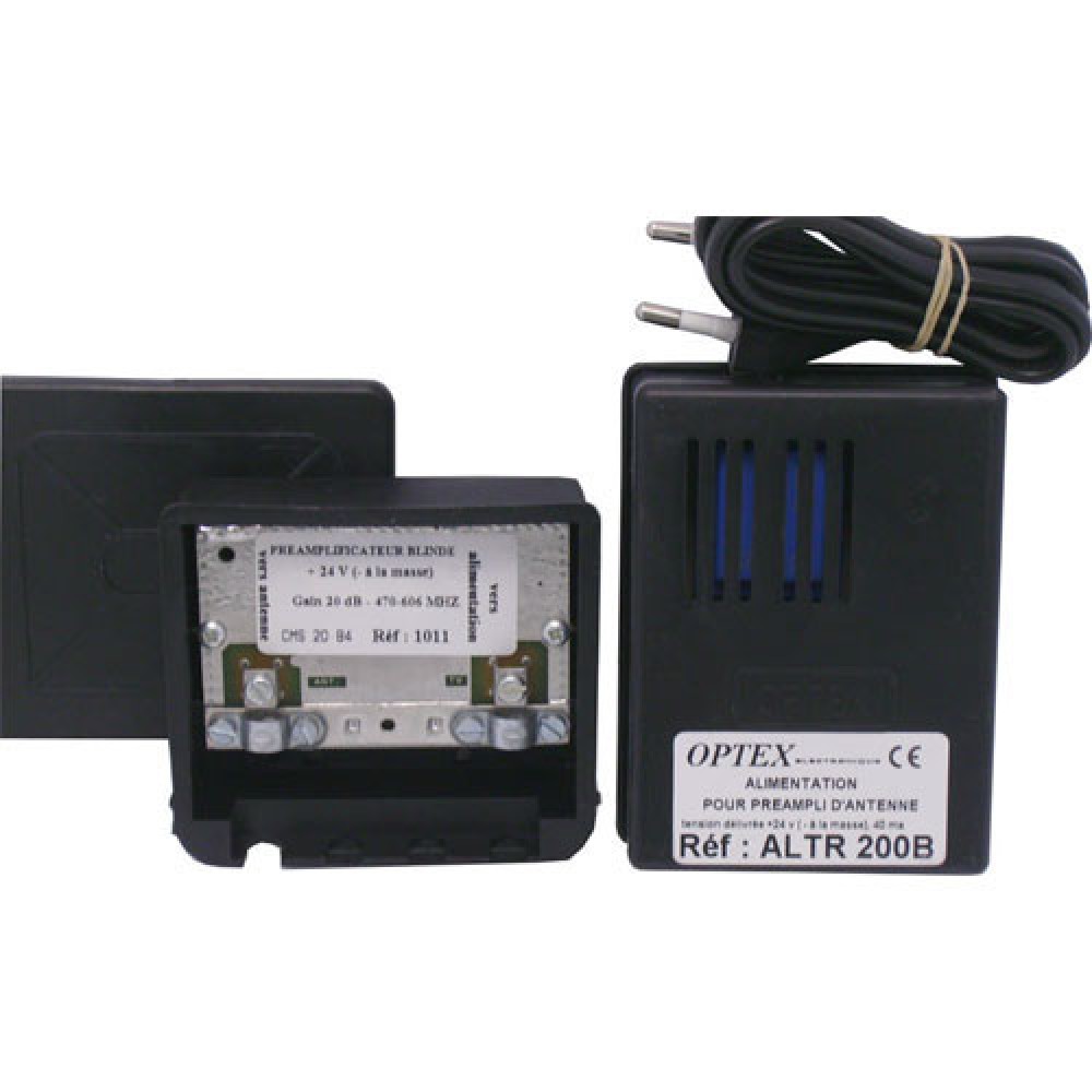 PREAMPLI  MÂT UHF 470/860MHZ 32DB + ALIM