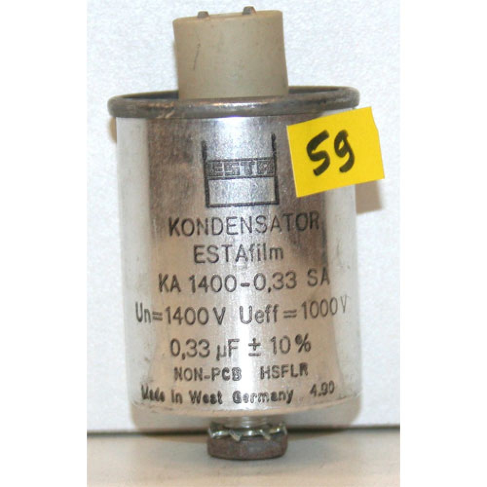 CONDENSATEUR BAIN HUILE---0,33µF/1,4KVAC