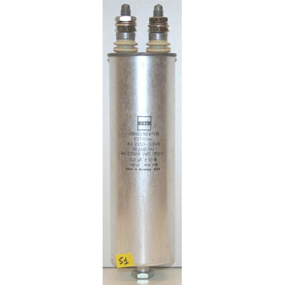 CONDENSATEUR BAIN HUILE---3,3µF/2250VAC