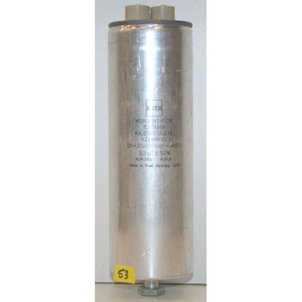 CONDENSATEUR BAIN HUILE---3,3µF/2,1KVAC