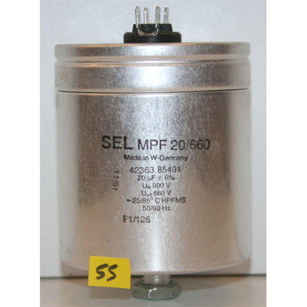 CONDENSATEUR BAIN HUILE---20µF/900VAC