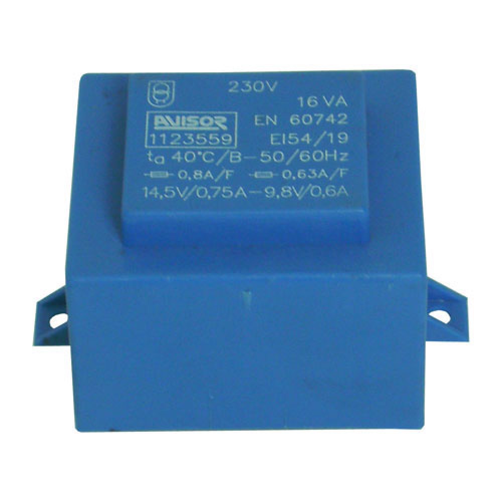 TRANSFO MOULE CI  0/9,8V --0/14,5V- 16VA