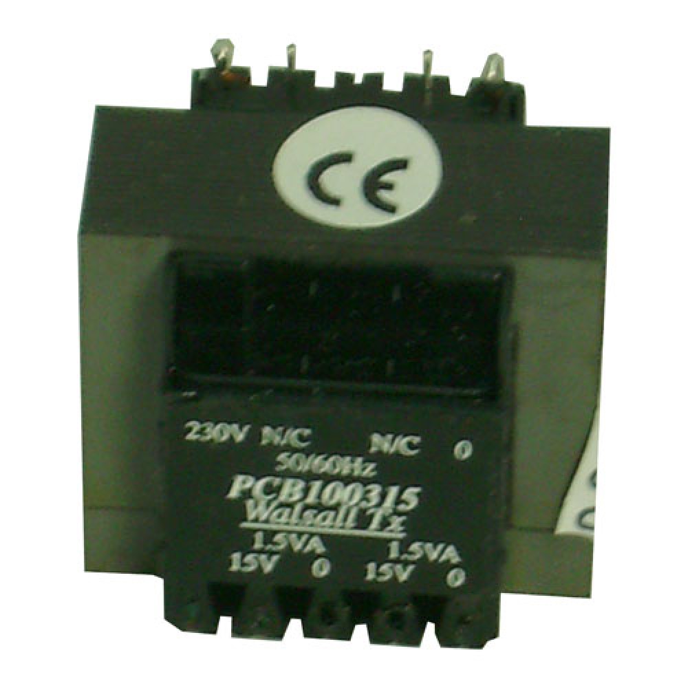 TRANSFO FER   E + I  - 2X0/15V - 3 VA