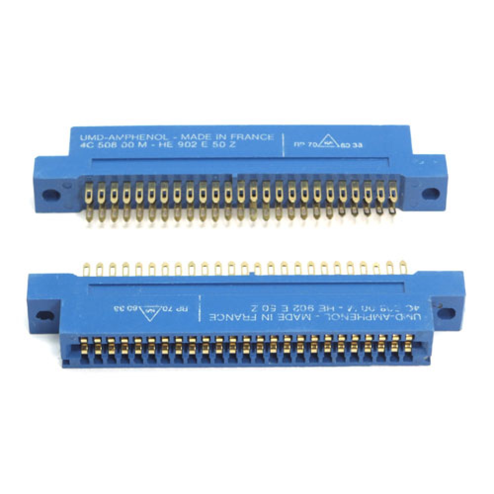 CONNECTEUR FEMELLE>COSSES 2X25PTS - 2,54