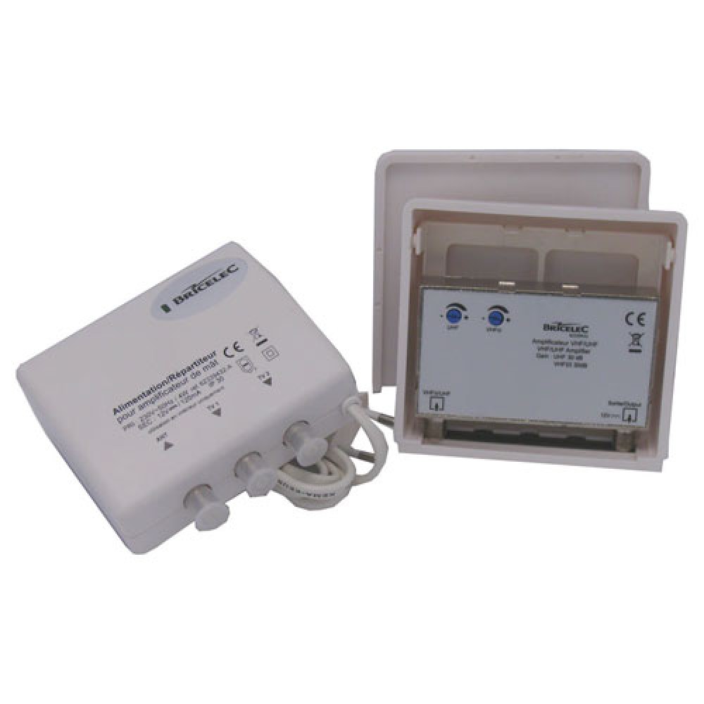 PREAMPLI  MÂT 40/860MHZ 30DB AJUST+ ALIM