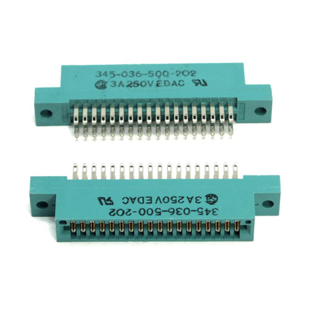 CONNECTEUR FEMELLE>COSSES 2X18PTS - 2,54