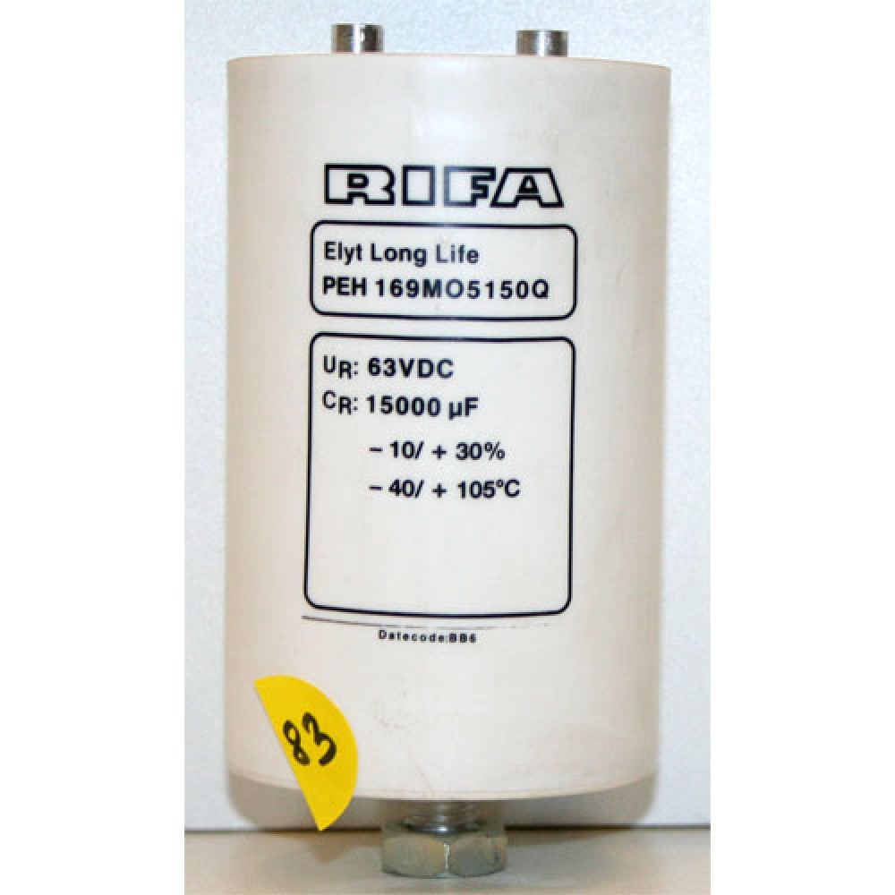 CONDENSATEUR CHIMIQUE-15KMF-63VDC-105°