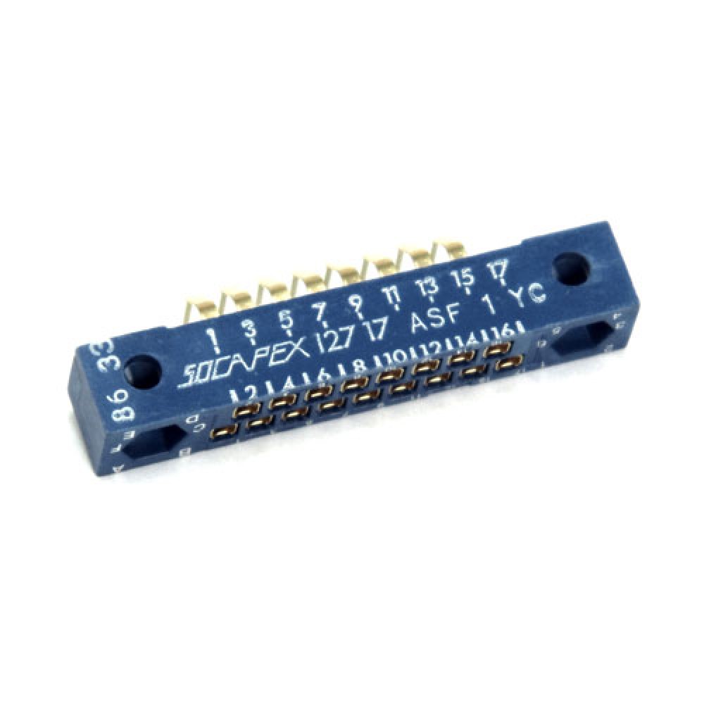CONNECTEUR HE80 FEMELLE > CI COUDE 17PTS