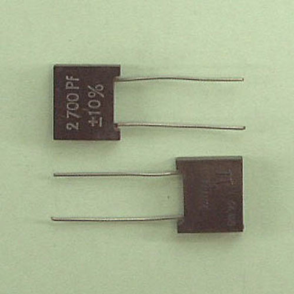 CONDENSATEUR MICA  ARGENTE 2,7NF 250VCC