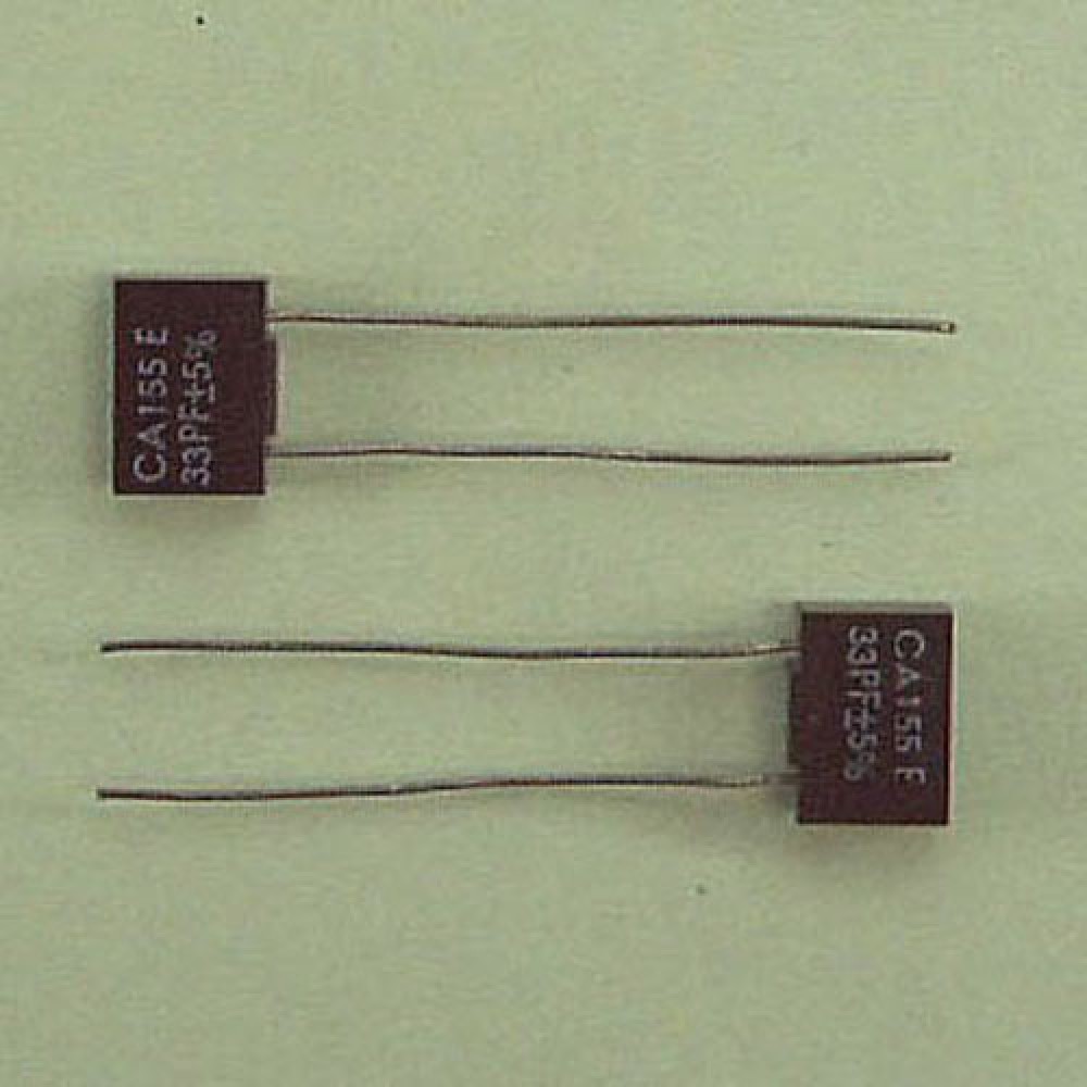 CONDENSATEUR MICA  ARGENTE 33PF 400VCC