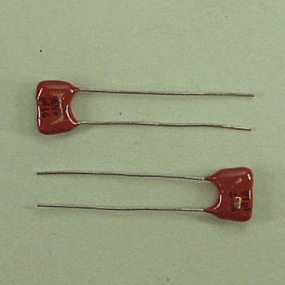 CONDENSATEUR MICA  ARGENTE 91PF 500VCC