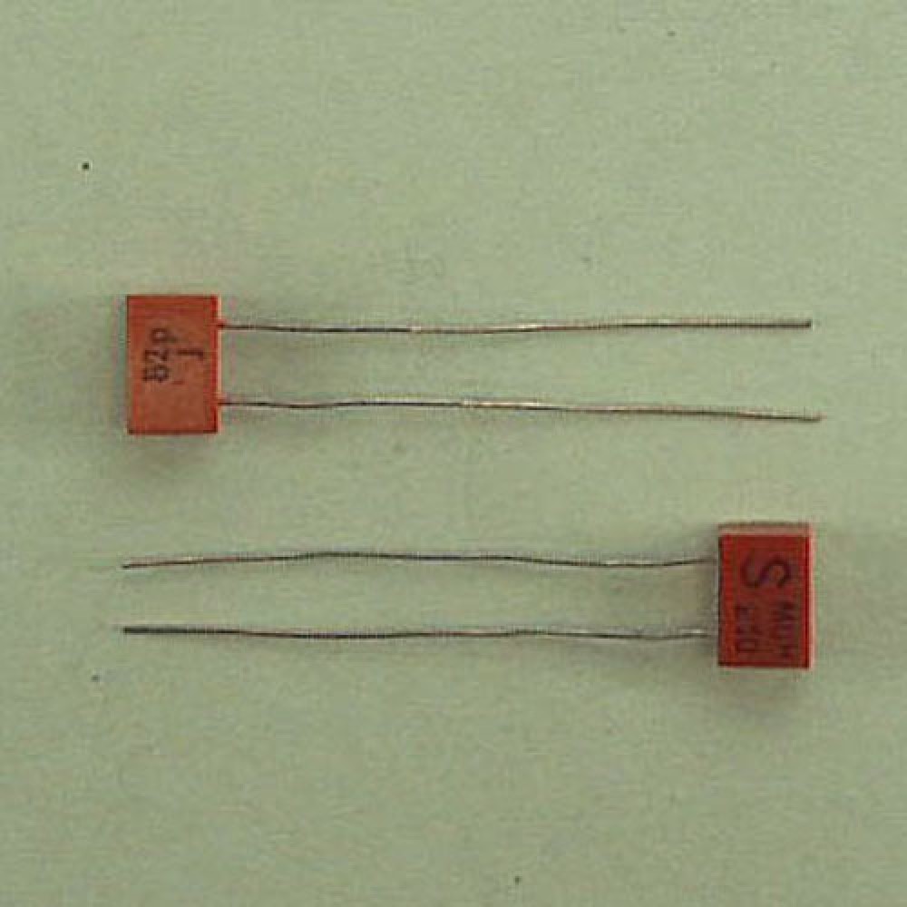 CONDENSATEUR MICA  ARGENTE 82PF 63VCC
