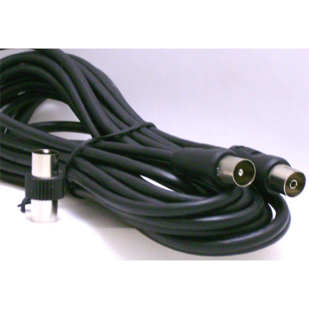CORDON COAX. 9,52MM M/F+ADAP.9,52MM M/M