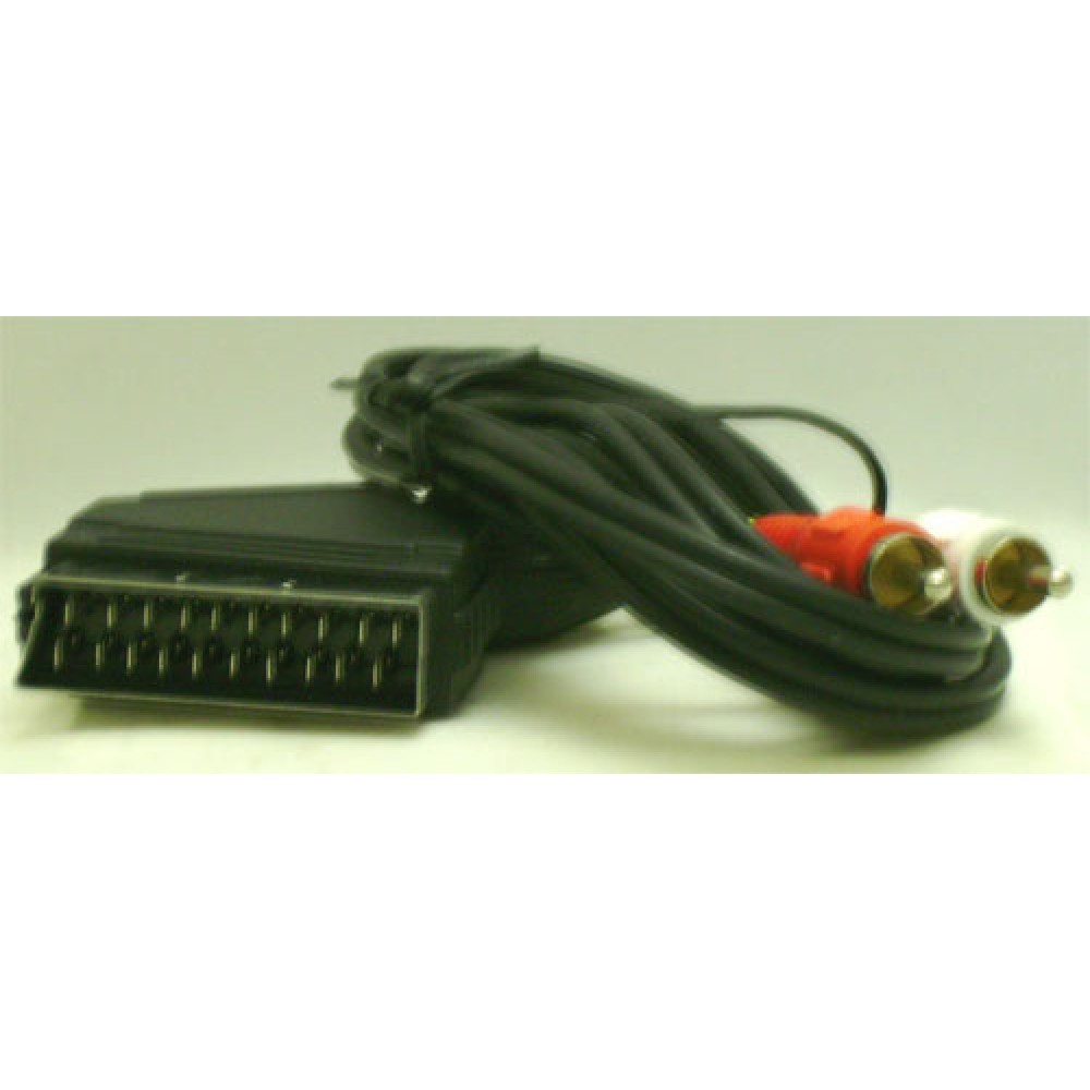 CORDON PERITEL MALE>>2 RCA MALES 1,50 M