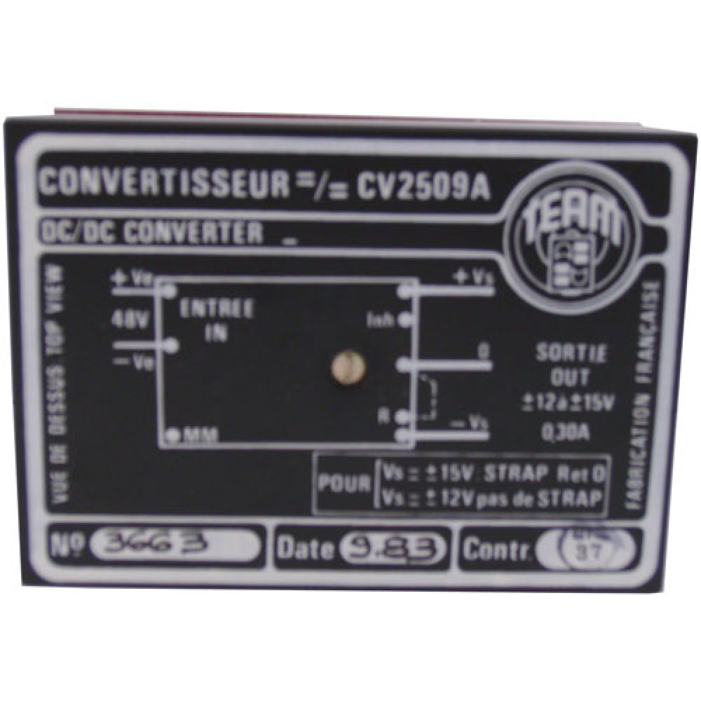 ALIMENTATION ENCAPSULEE 48V>+/-12V/300MA