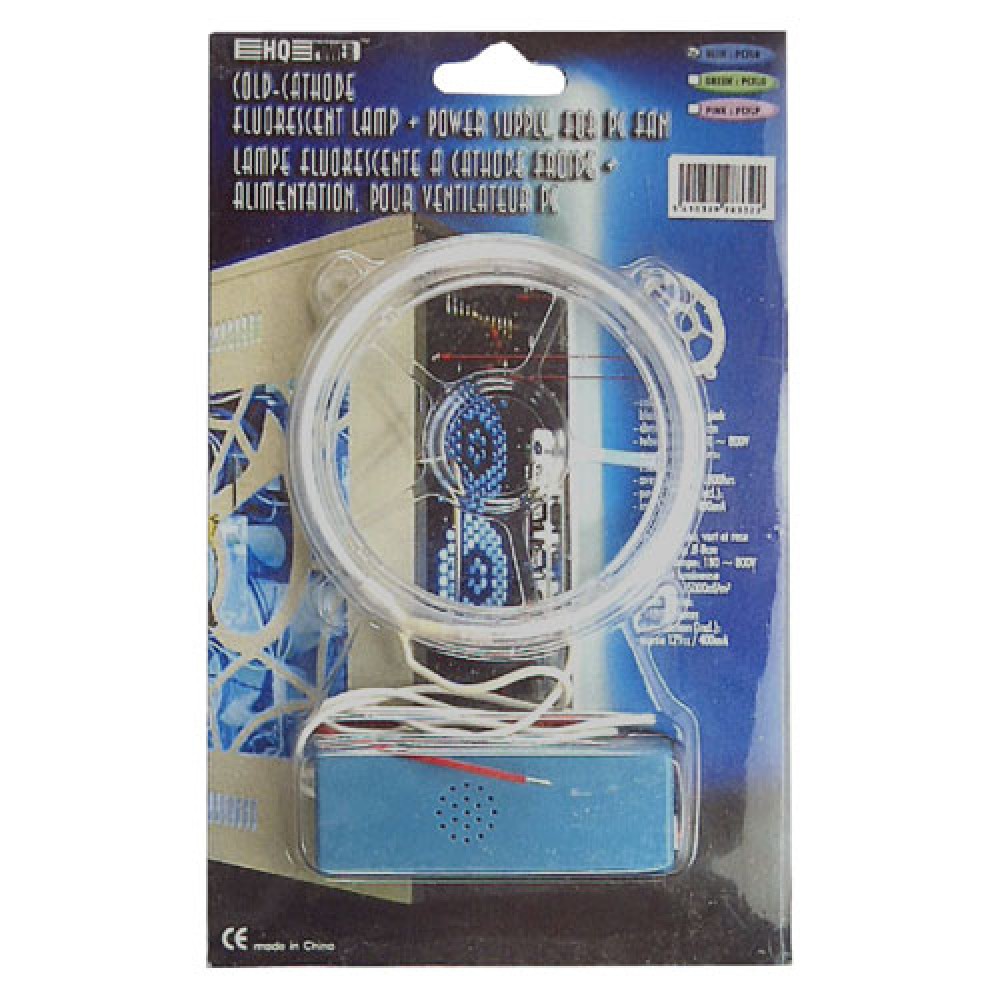 LAMPE FLUORESENTE  BLEUE  DIAM : 8CM