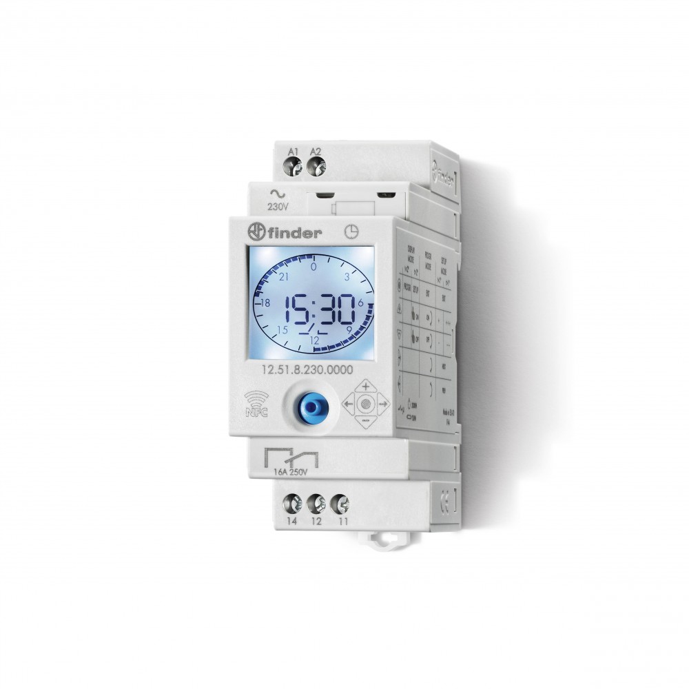 INTER HOR 7JR DIGIT 1 INV 16A 230AC PROGRAM NFC AVEC RES DE MARCHE