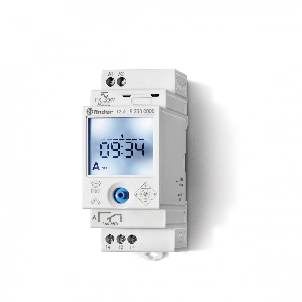 INTER HOR 7JR DIGIT 2 INV 16A 230AC PROGRAM NFC AVEC RES DE MARCHE