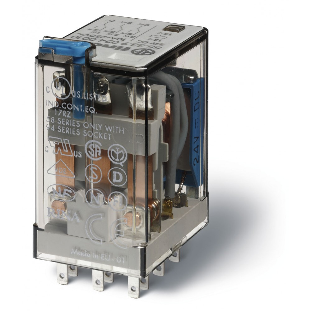 RELAIS 4RT 7A 48AC BT+IM+LED