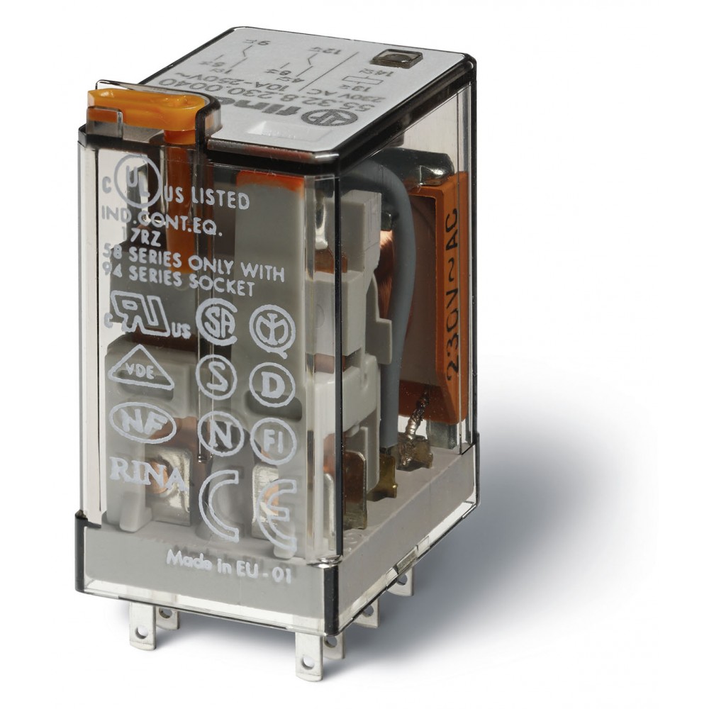 RELAIS 2RT 10A 48DC BT+IM