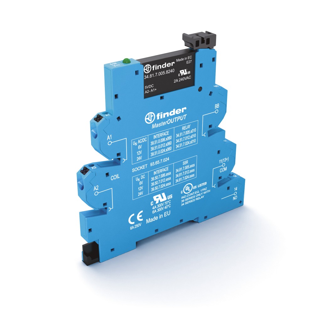 INTERFACE MOD RELAIS STAT MasterPLUS 1NO E=220..240VAC S=24VDC 2A BORNES AUTO