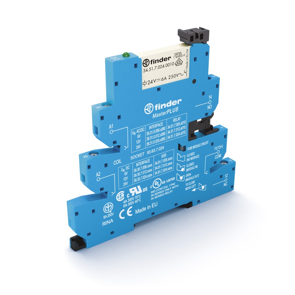 INTERFACE MOD RELAIS STATIQ MasterOUTPUT 1T E=230VAC S=24VDC 2A BORNES AUTO