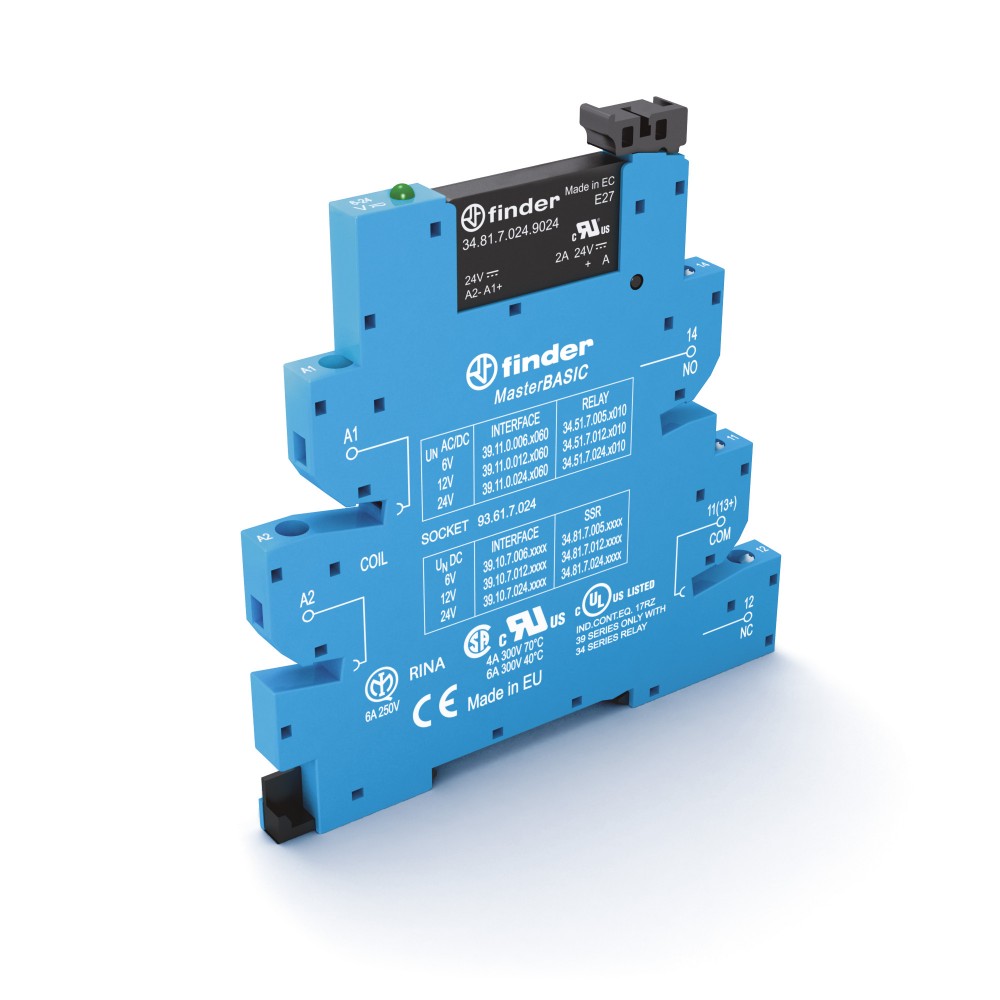 INTERF MOD RELAIS STATIQ MULTITENSION E=24 à 240V AC/DC S=240VAC 1NO 2A CAGES