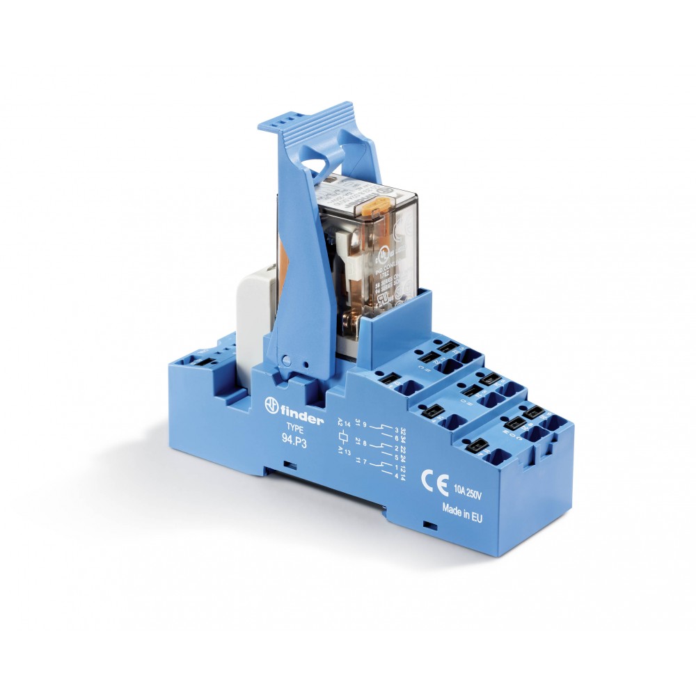 RELAIS 2RT 10A 24AC BT+IM+LED