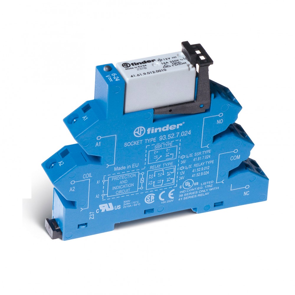 INTERFACE MOD RELAIS 1RT 6A 60AC/DC CAGE