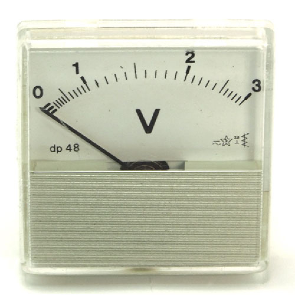 VOLTMETRE 3 VAC-DC  46X46MM DP48