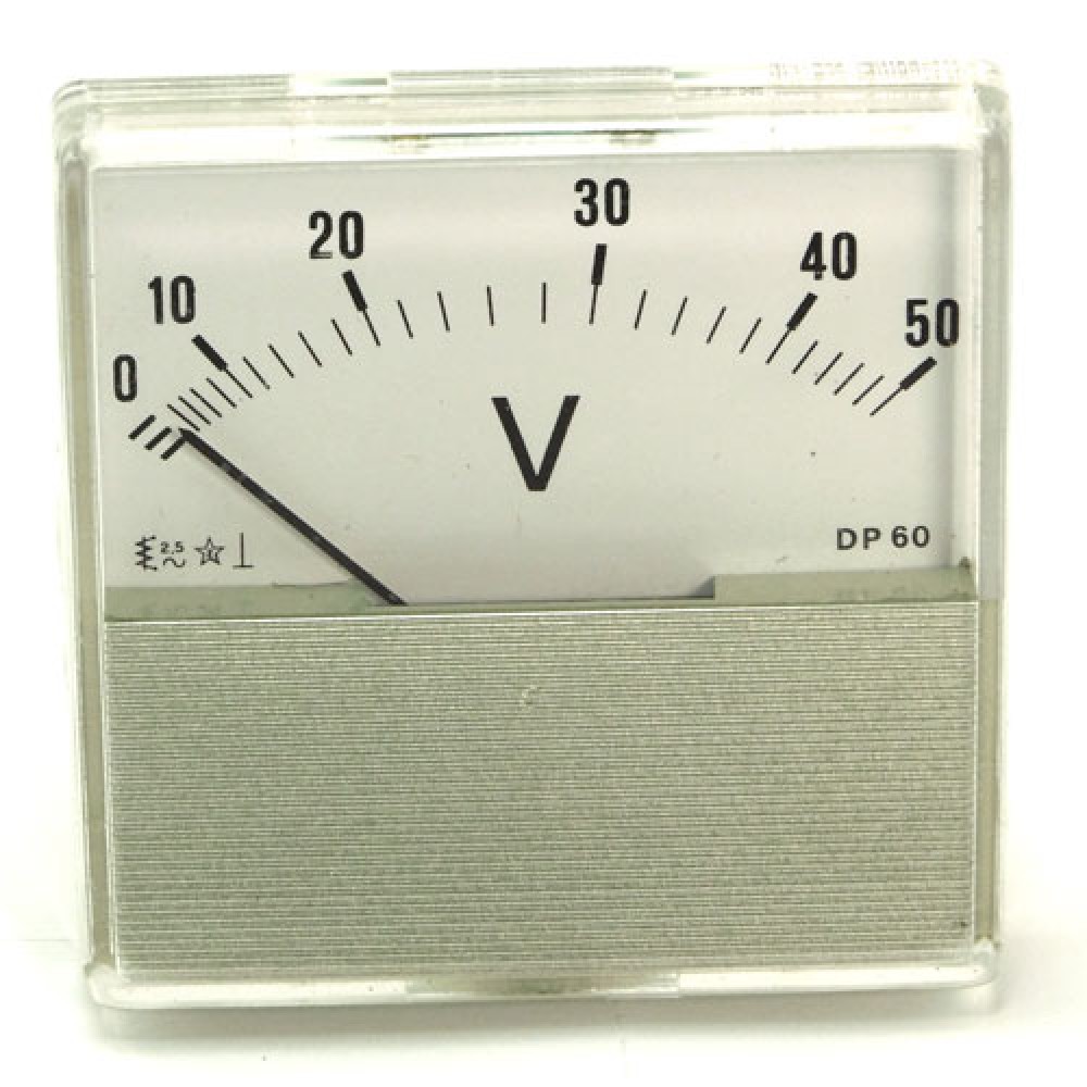 VOLTMETRE 10 VAC  60X60MM DP60
