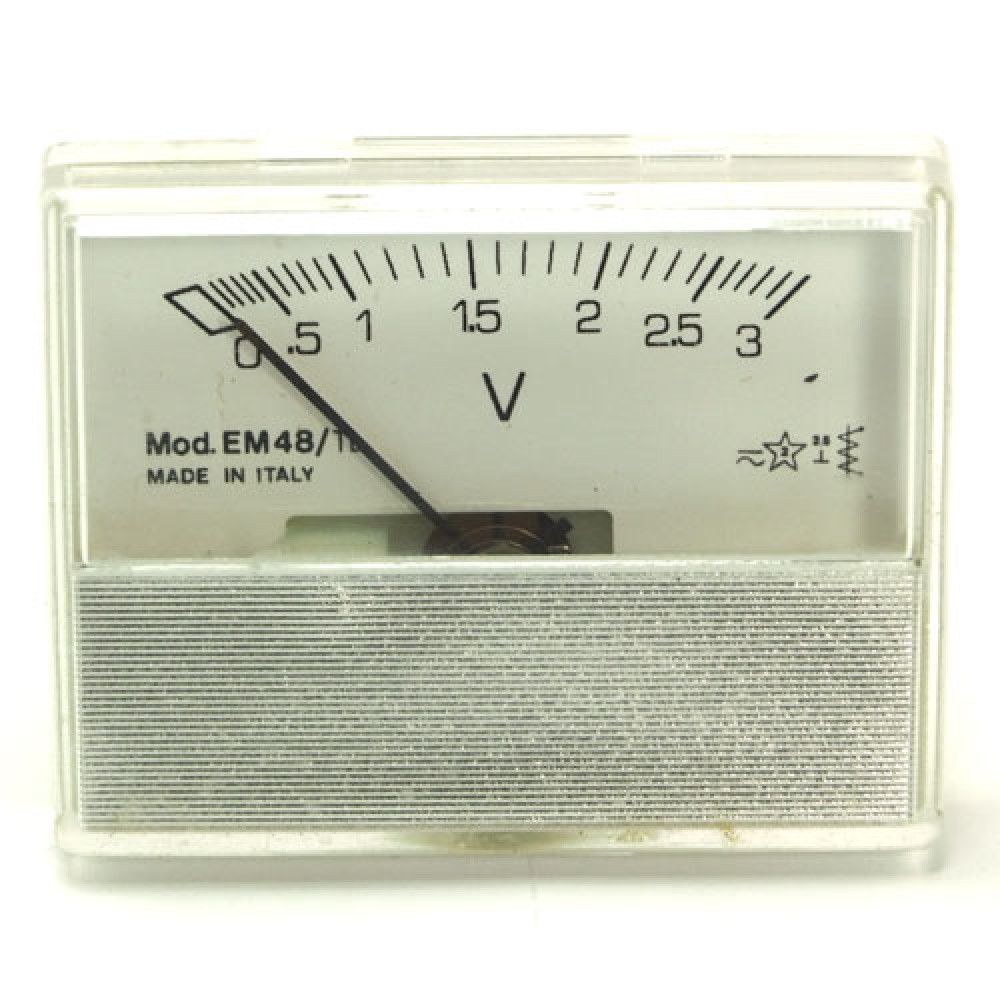 VOLTMETRE 3 VAC-DC  56X46MM EM48-TL