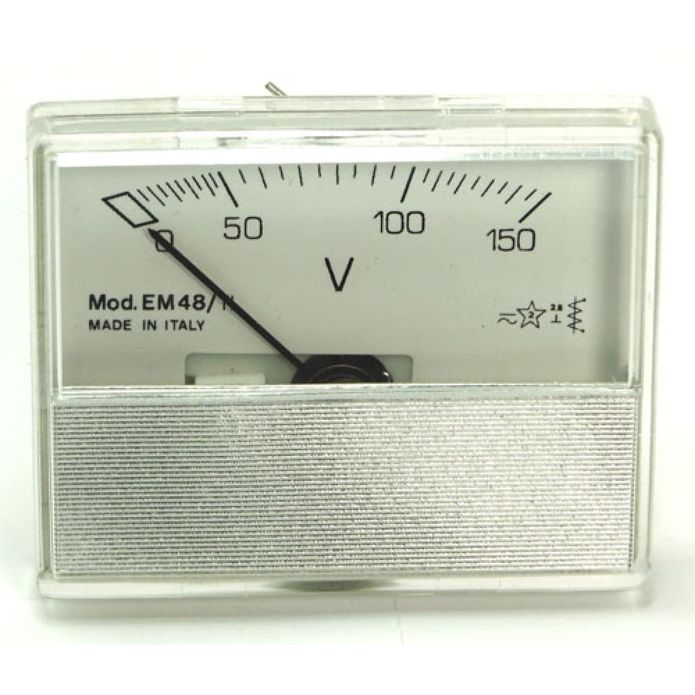 VOLTMETRE 150 VAC-DC  56X46MM EM48-TL