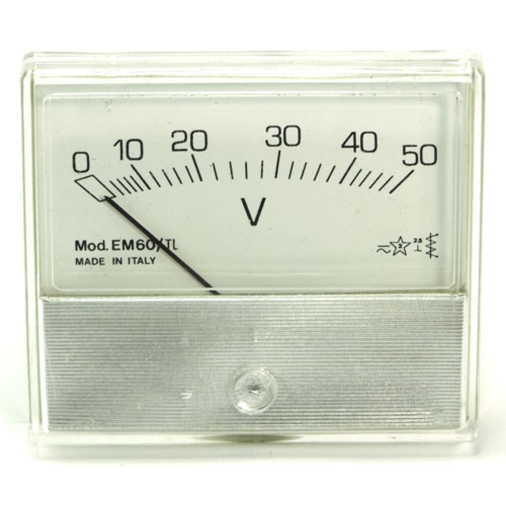 VOLTMETRE 50 VAC-DC 69X59MM  EM60-TL