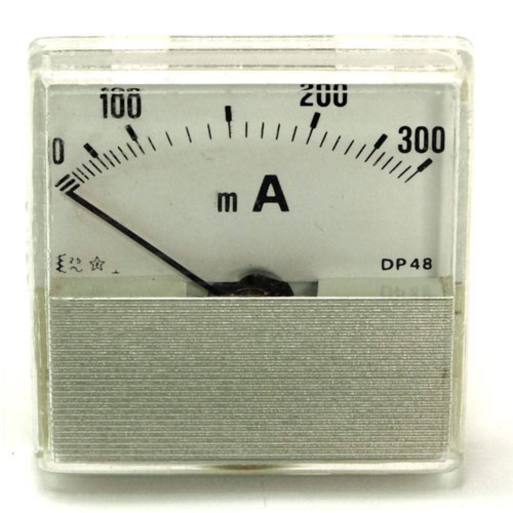 AMPEREMETRE 300MA - AC 46X46MM