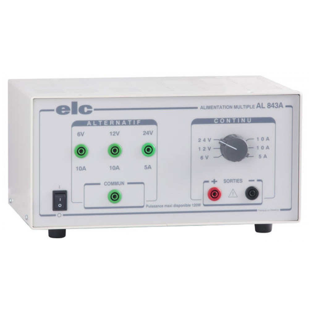 ALIMENTATION 6 OU 12V 10A ET 24V 5A CC CA